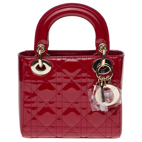 lady dior red matte|Lady Dior handbag small.